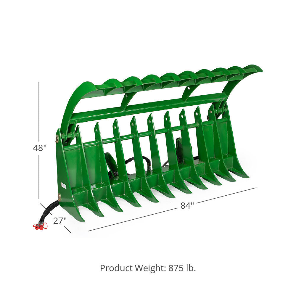 Global Euro Root Grapple Rake Attachments Fits John Deere | 84" - view 14