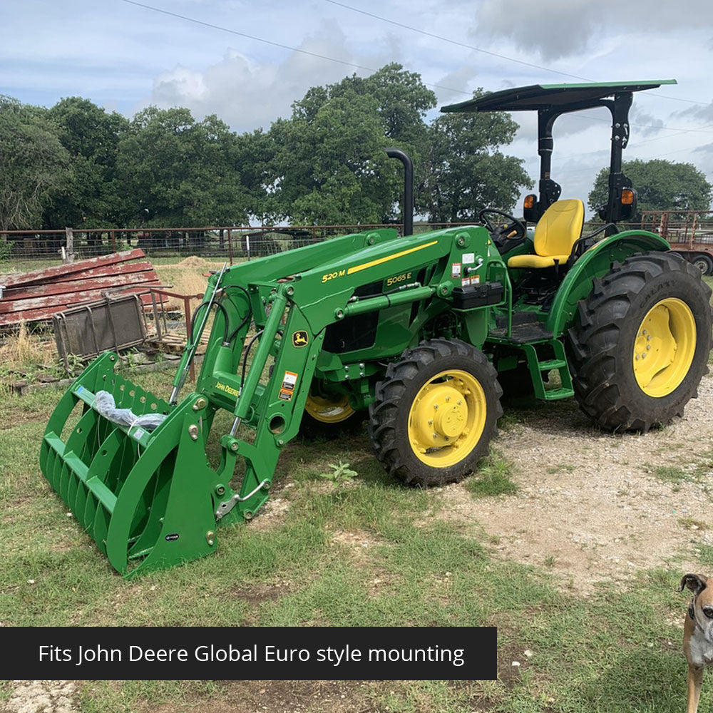 SCRATCH AND DENT - 84" Grapple Rake Attachment Fits John Deere Global Euro Loaders - FINAL SALE - view 1