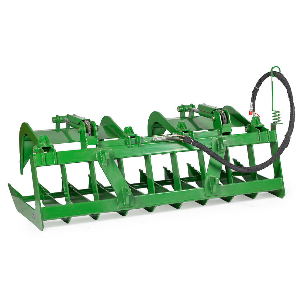 SCRATCH AND DENT - 84" Root Grapple Bucket Attachment Fits Global Euro John Deere Loaders - FINAL SALE - view 3