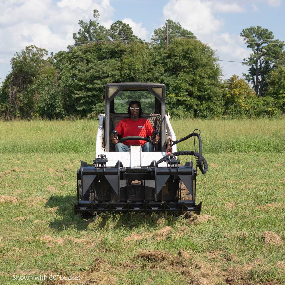 SCRATCH AND DENT - 72” Heavy-Duty Root Grapple Rake Attachment - FINAL SALE