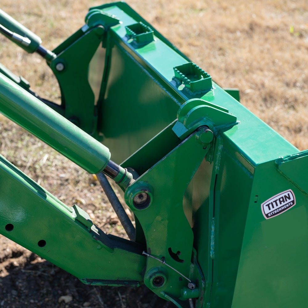 SCRATCH AND DENT - 48-in Bucket Attachment 3/16-in Thick Fits John Deere Hook And Pin Tractors - FINAL SALE - view 7