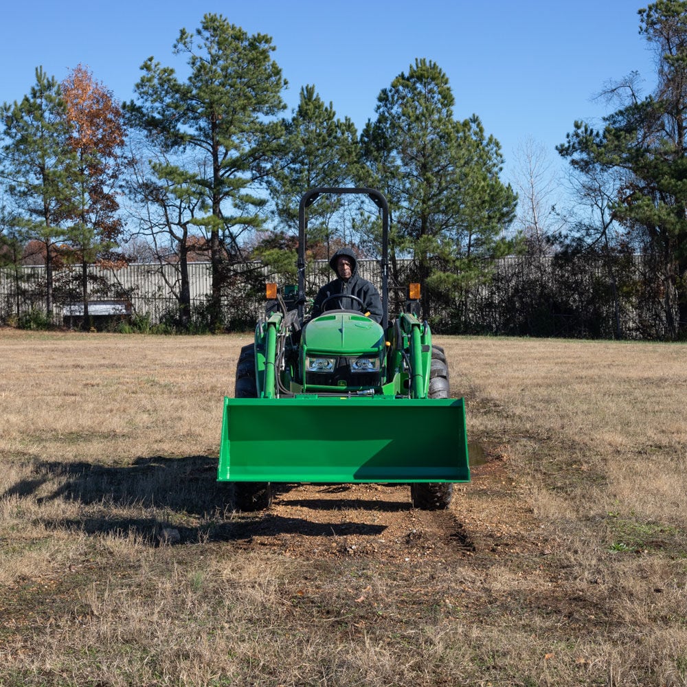 SCRATCH AND DENT - 48-in Bucket Attachment 3/16-in Thick Fits John Deere Hook And Pin Tractors - FINAL SALE - view 8