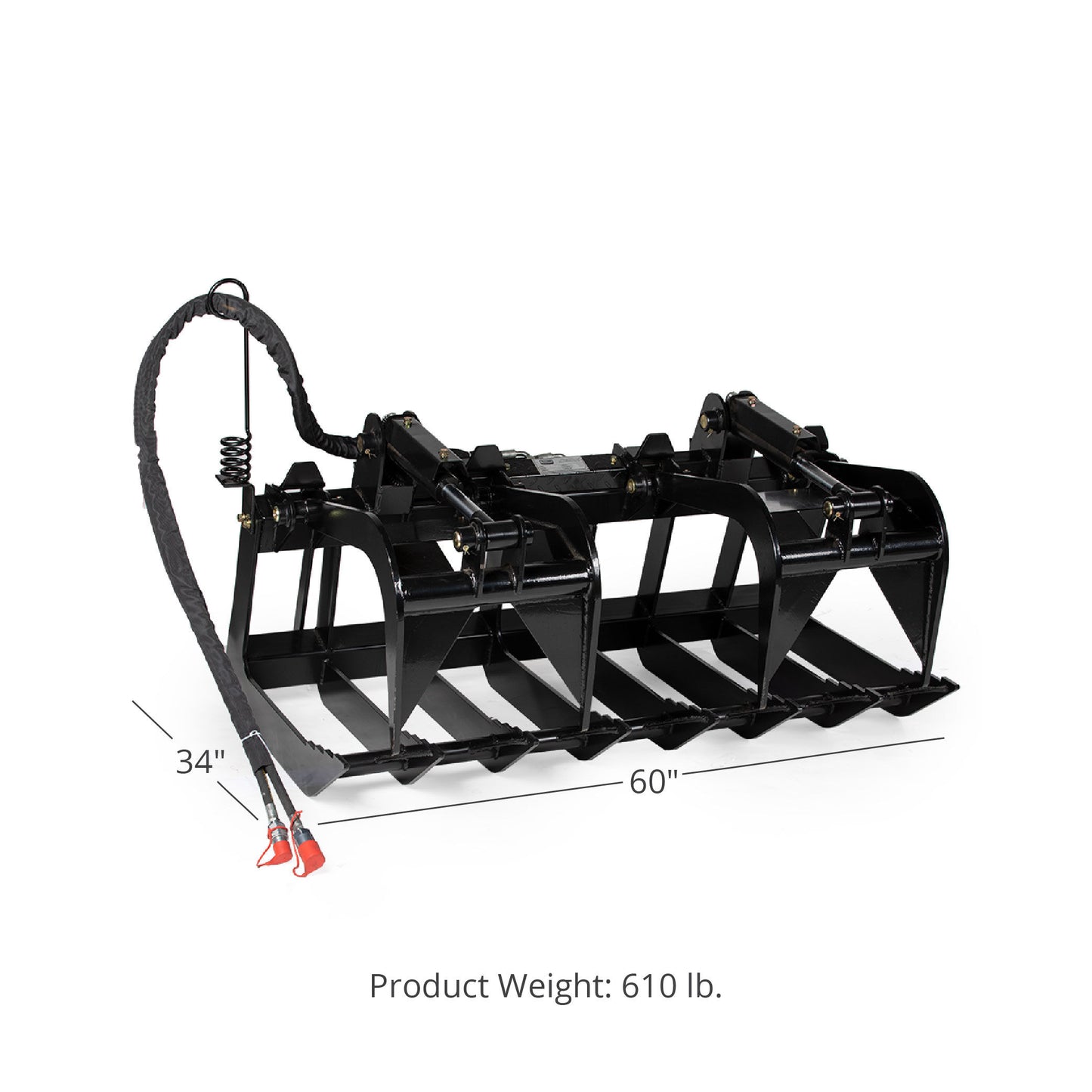 SCRATCH AND DENT - 60” Skid Steer Root Grapple Bucket Attachment - FINAL SALE - view 3