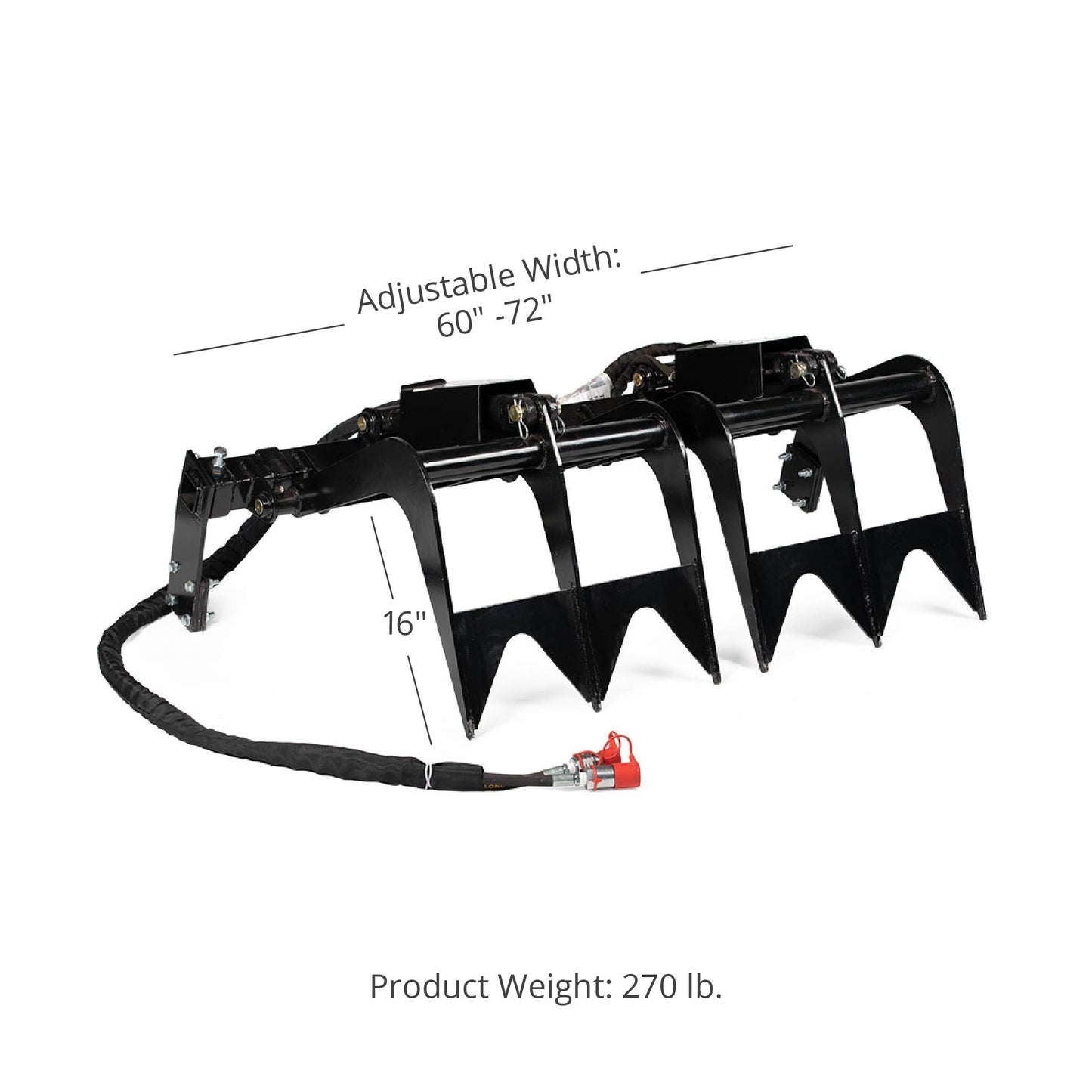 Bolt-on Grapple Attachment | 60" - 72" - view 10