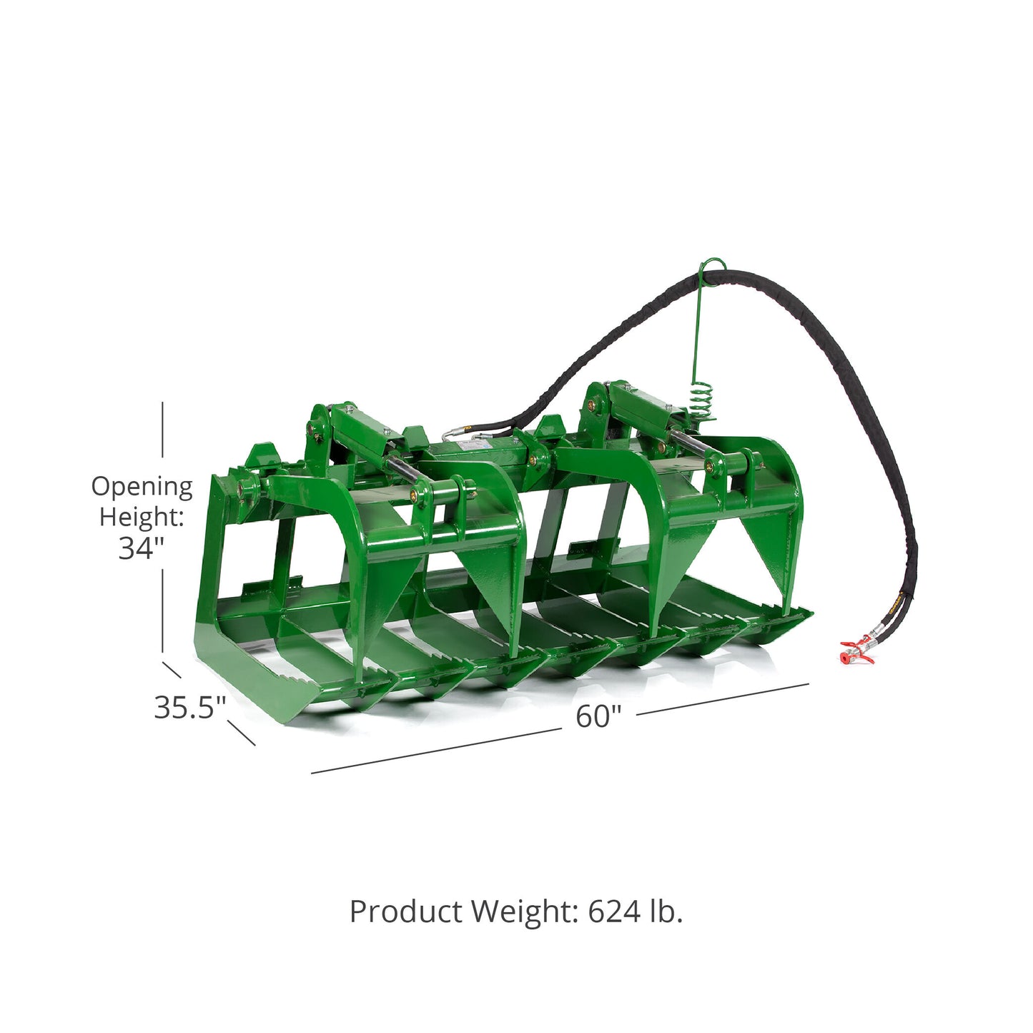 Root Grapple Bucket Attachment Fits John Deere | 60" - view 13