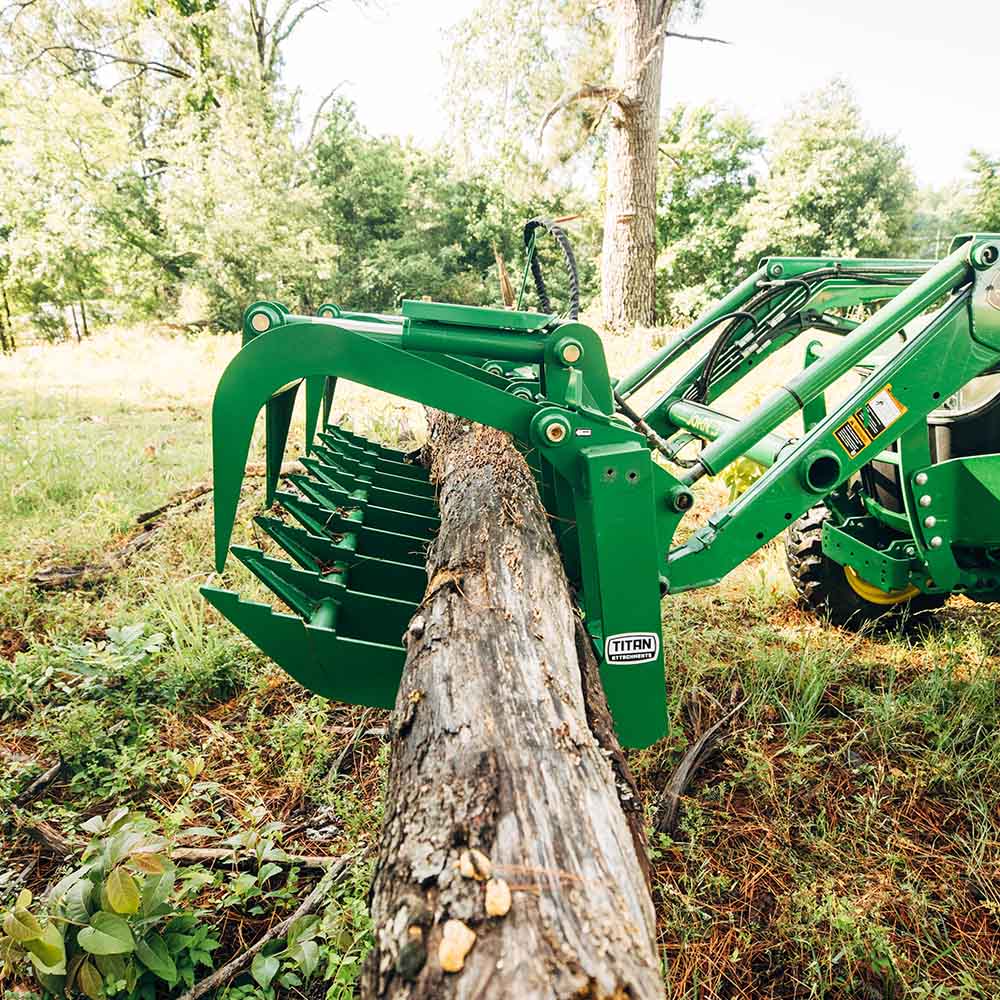 Standard Series Root Grapple Bucket, Fits John Deere | Titan Attachments