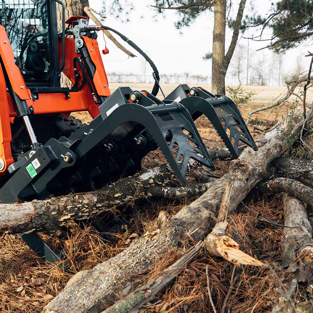 Grade 50 Standard Series Skid Steer Root Grapple Bucket | Titan Attachments