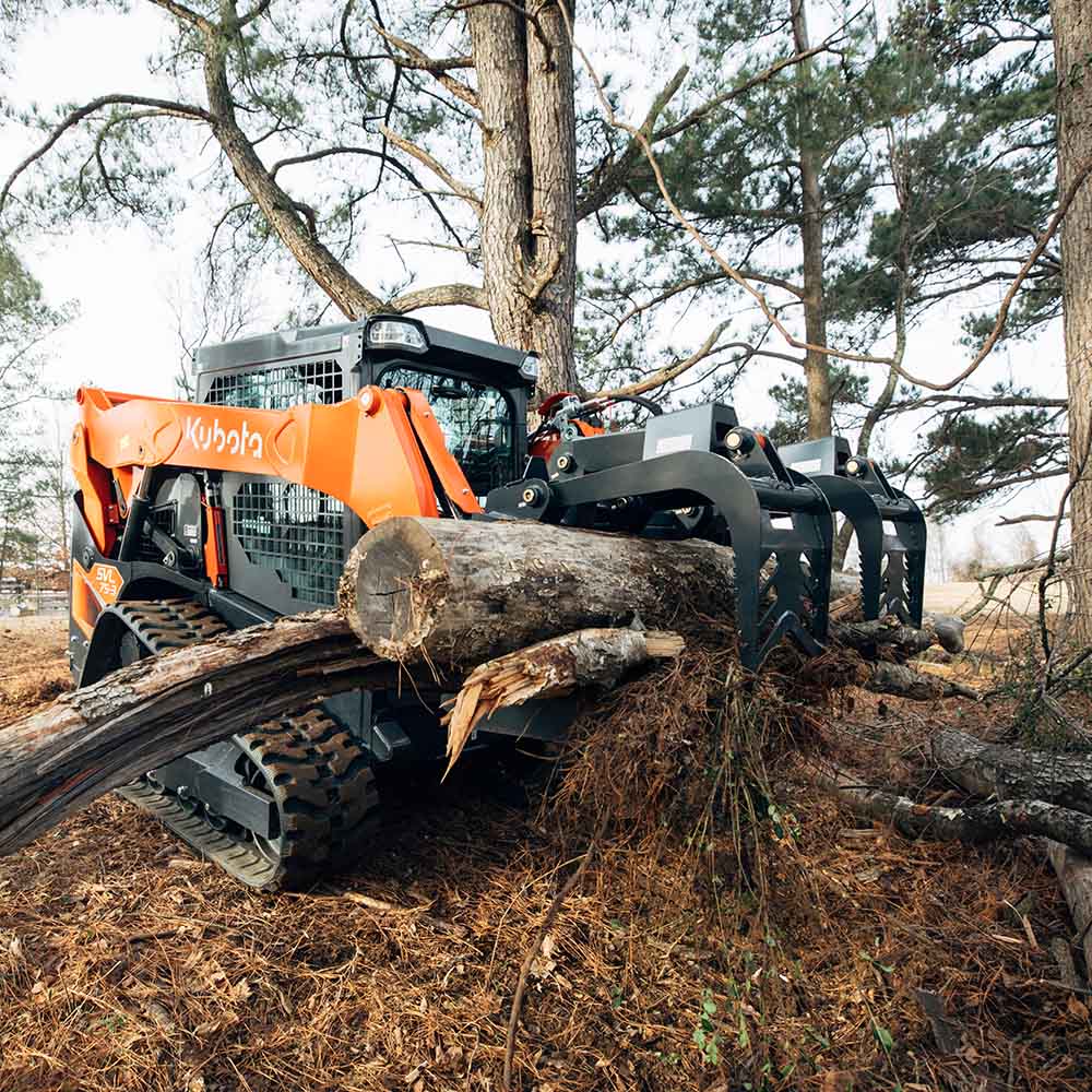 Grade 50 Standard Series Skid Steer Root Grapple Bucket | Titan Attachments