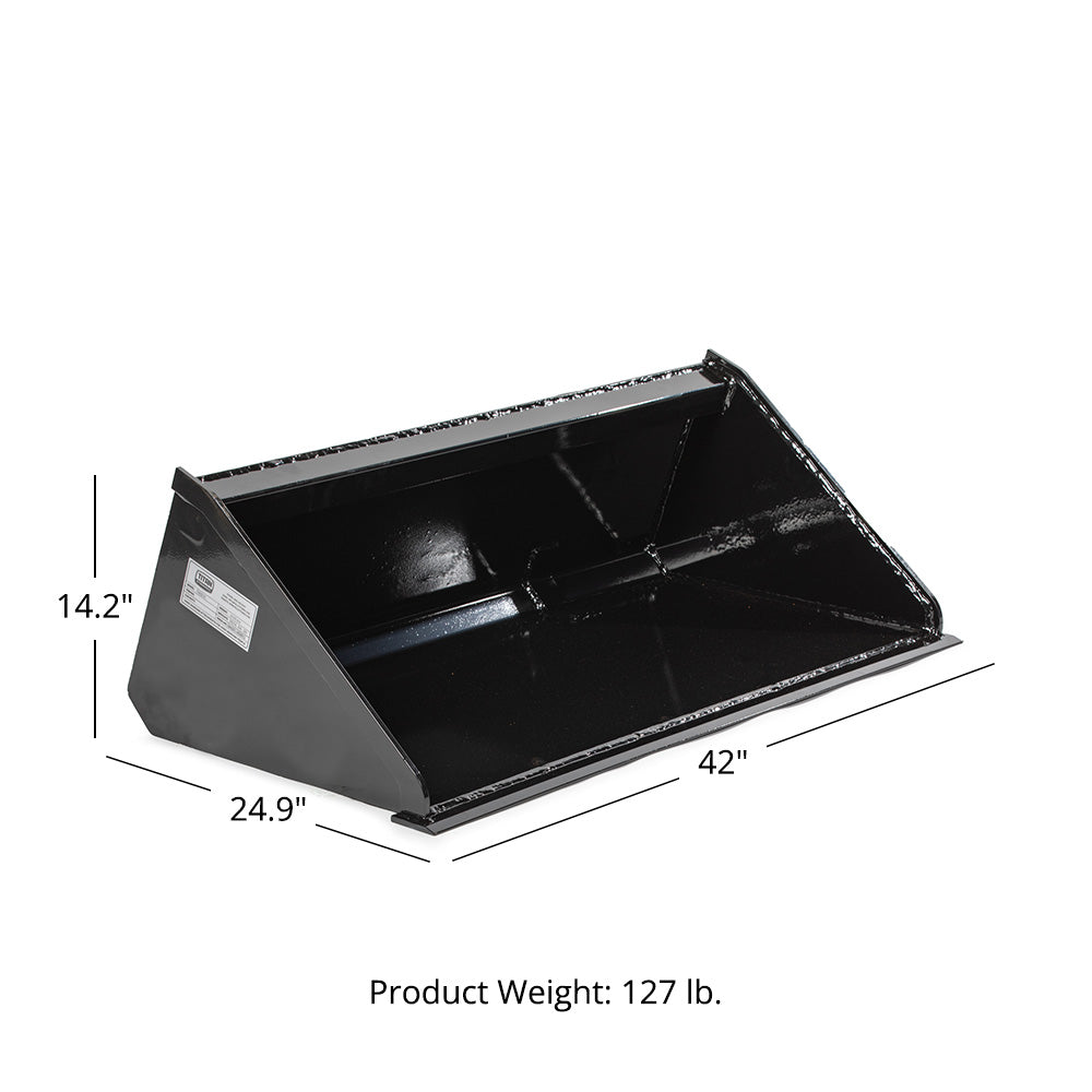 42" Mini Skid Steer Bucket - view 8