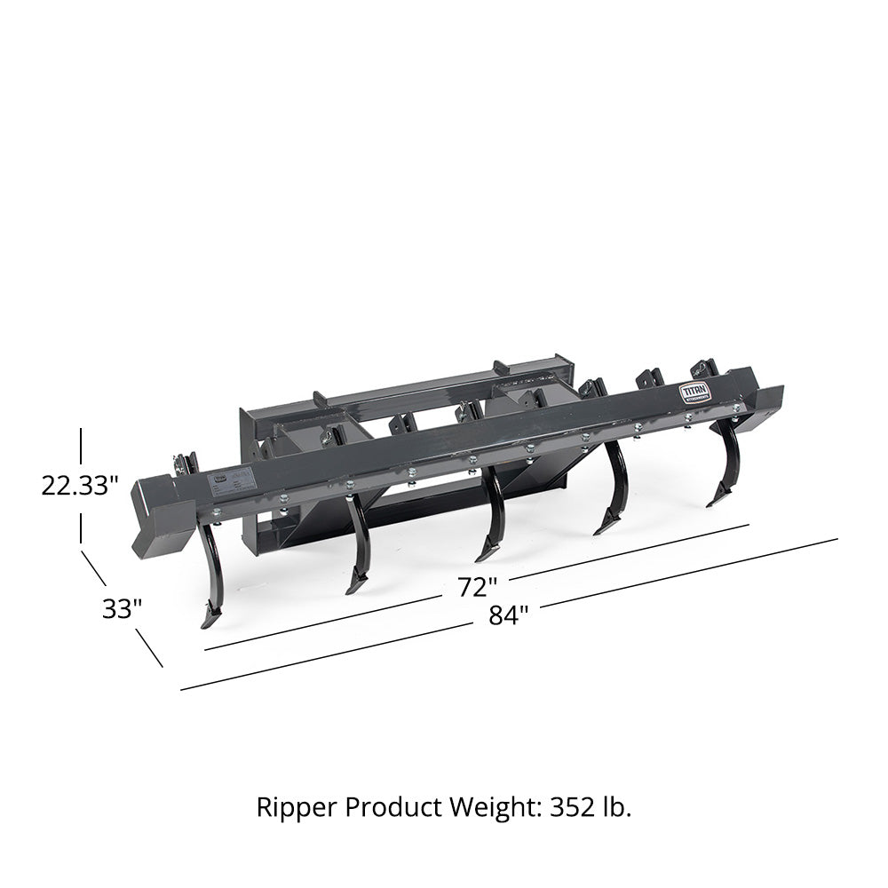 72" Ripper Scarifier Skid Steer Attachment With Optional Ripper Comb | No - view 10