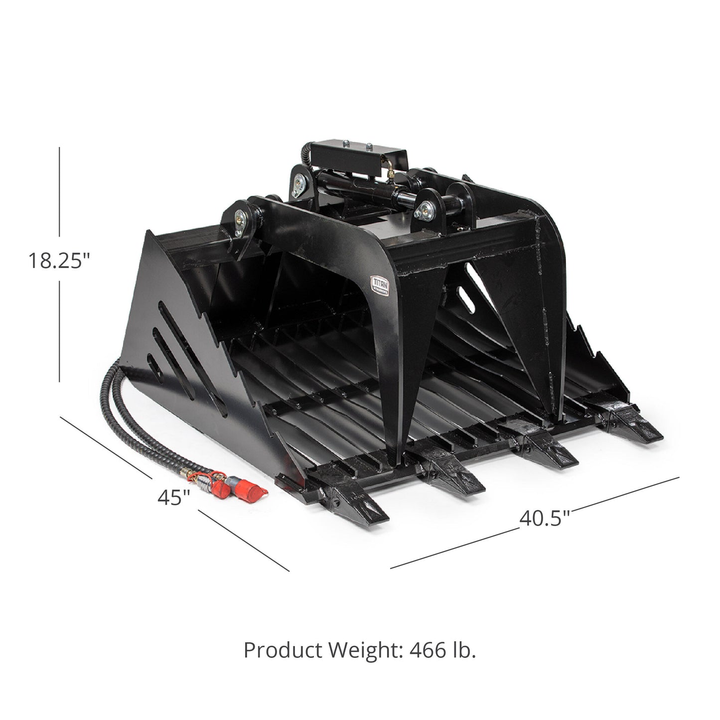 Mini Skid Steer Skeleton Rock Grapple Rake - view 10