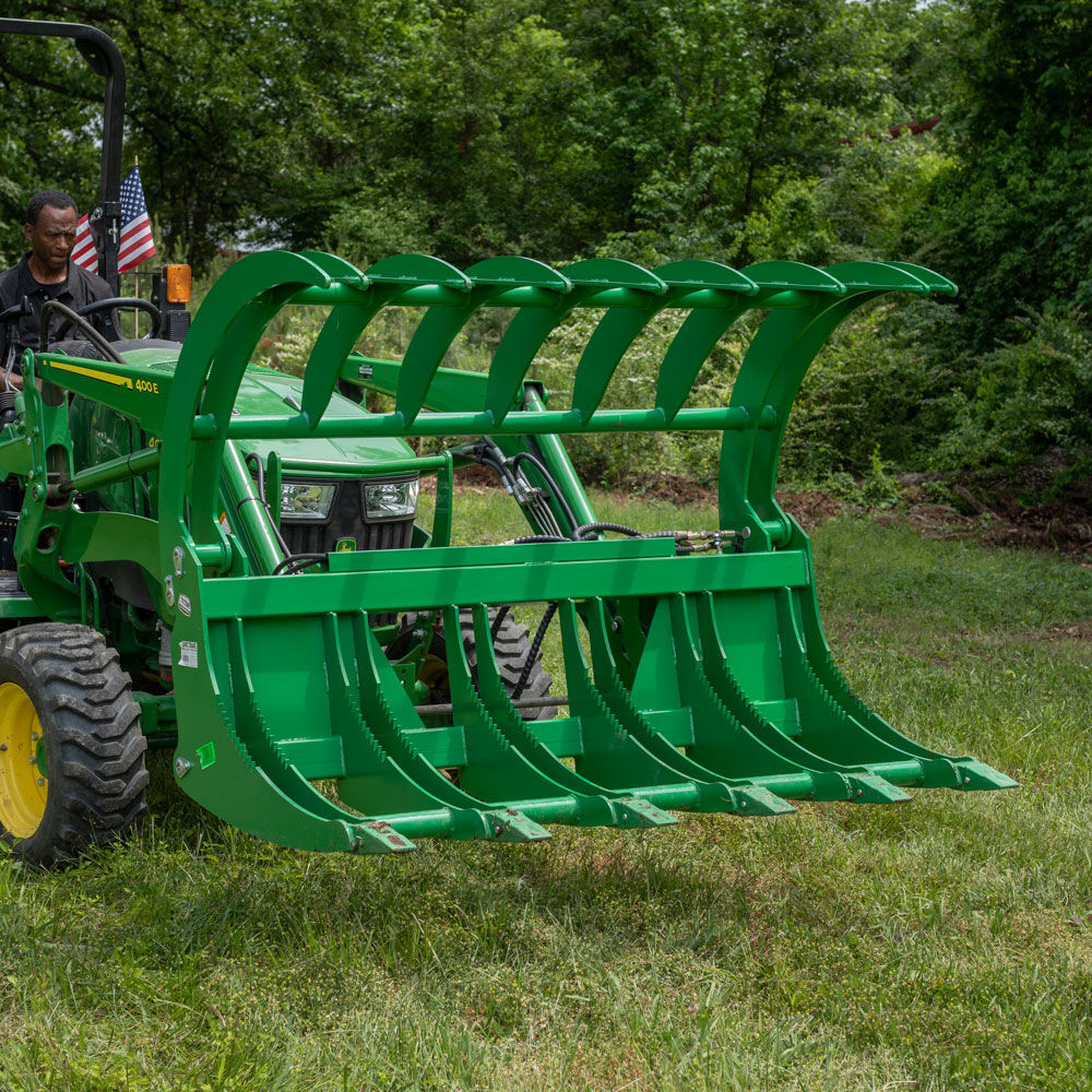 HD Root Grapple Rake Attachment Fits John Deere Loaders | 84" (Recommended for Series 4 Tractors) - view 22