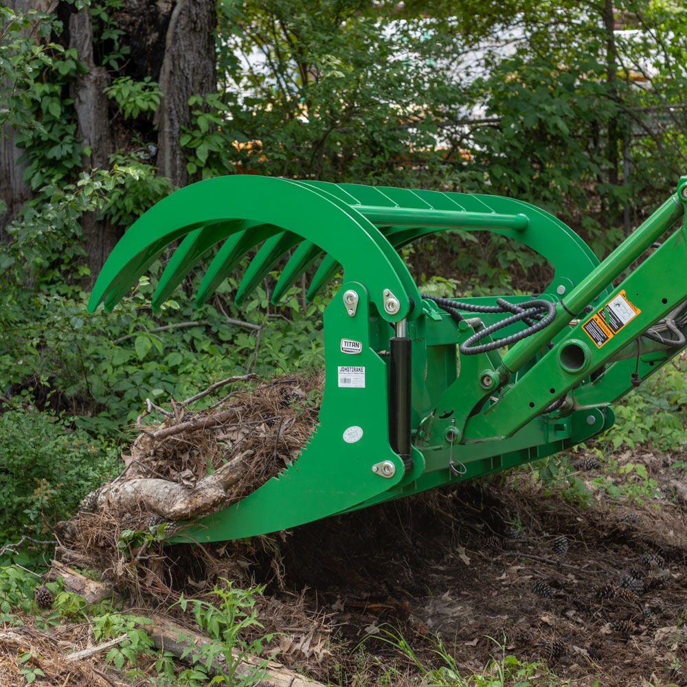 SCRATCH AND DENT - 84" HD Root Grapple Rake Attachment fits John Deere Loaders - FINAL SALE - view 6