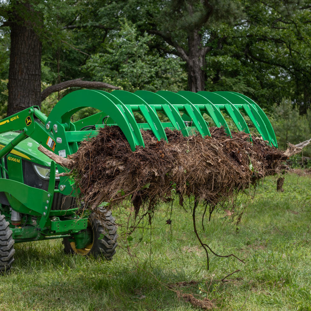 HD Root Grapple Rake Attachment Fits John Deere Loaders | 84" (Recommended for Series 4 Tractors) - view 25