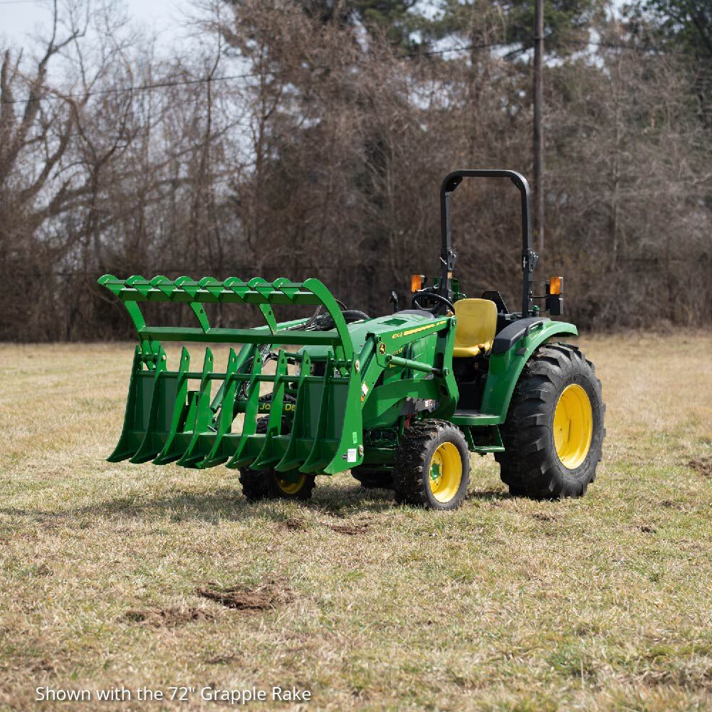 Root Grapple Rake Attachment Fits John Deere Loaders | 60" - view 2