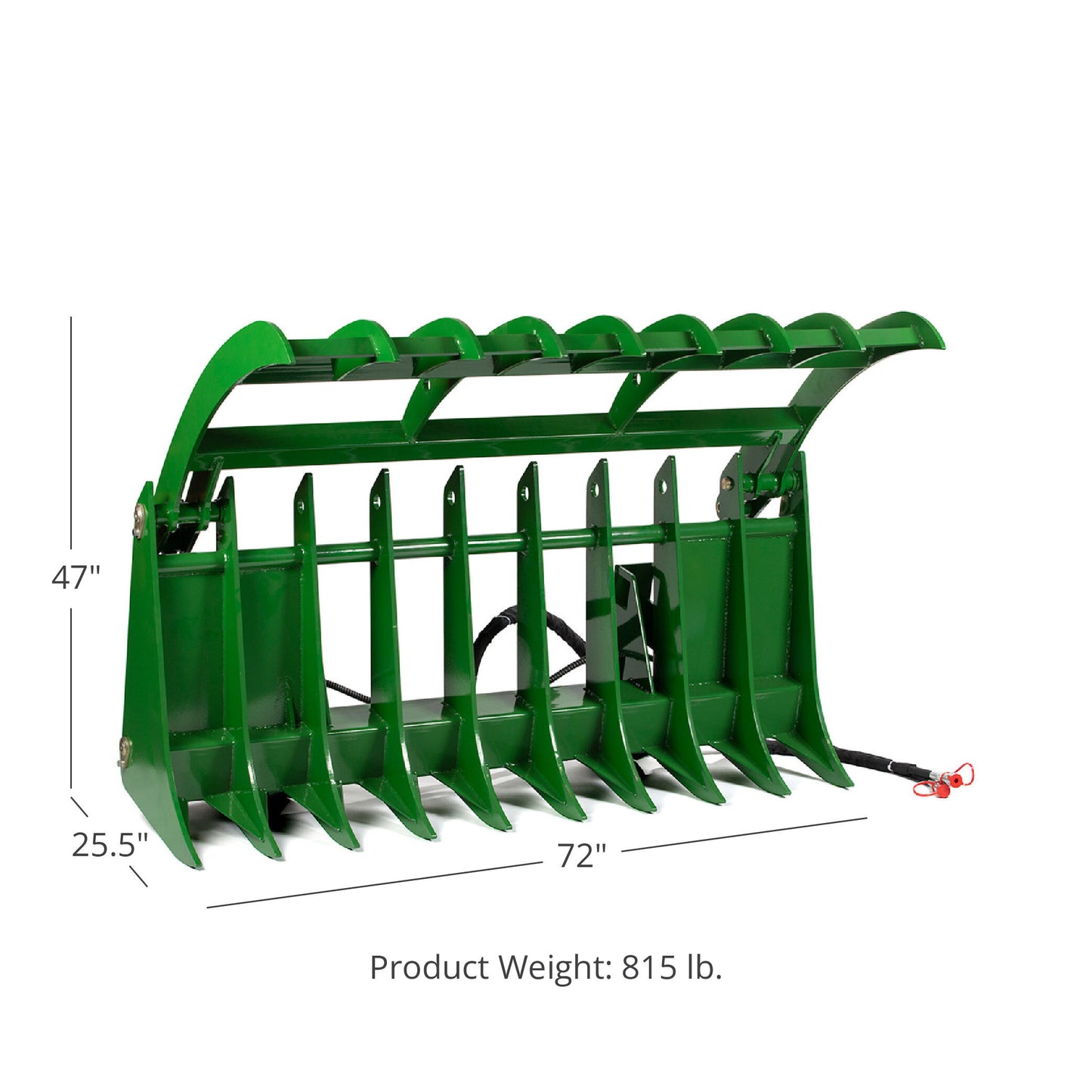 Root Grapple Rake Attachment Fits John Deere Loaders | 72" - view 24