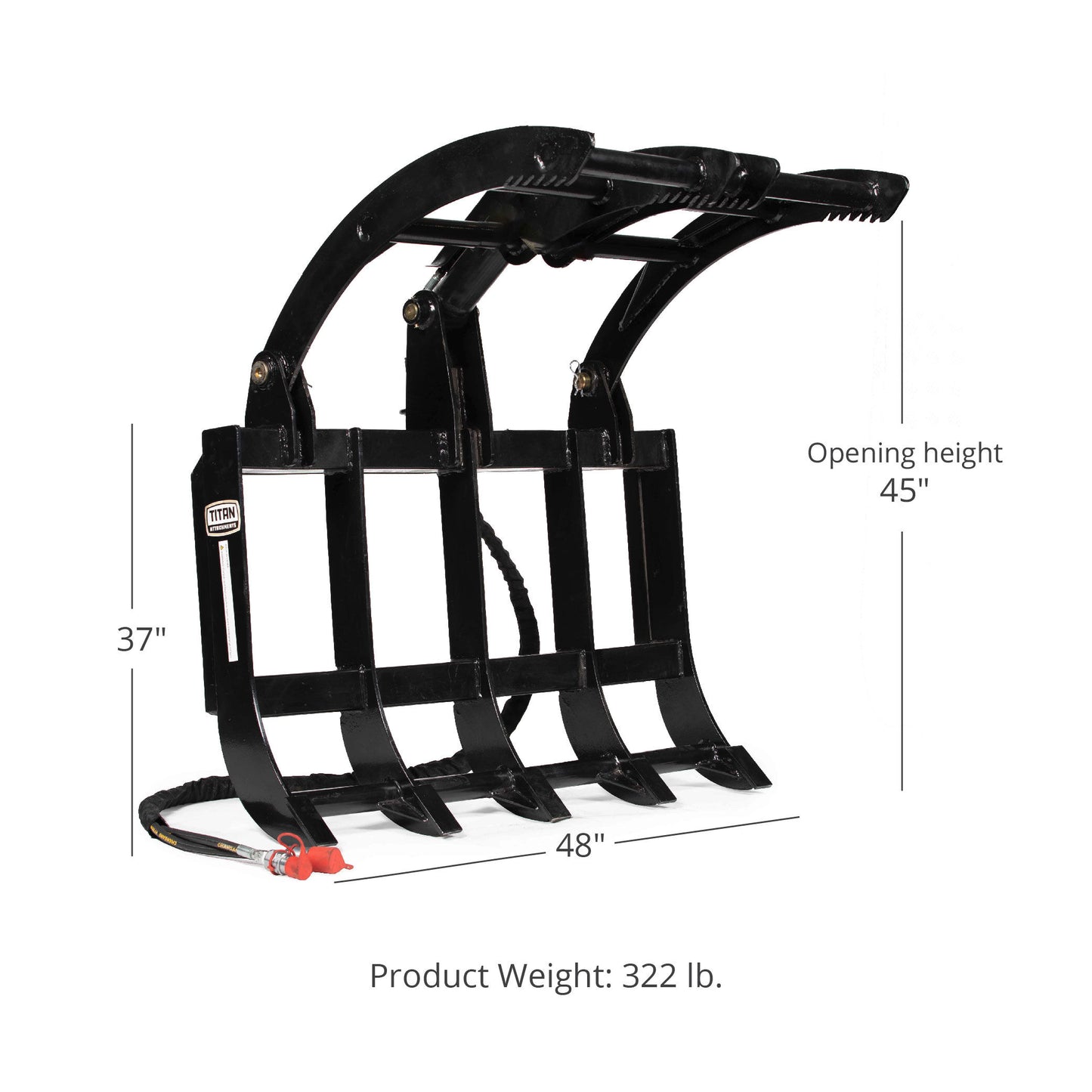 SCRATCH AND DENT - 48" Economy Root Grapple Rake - FINAL SALE - view 2