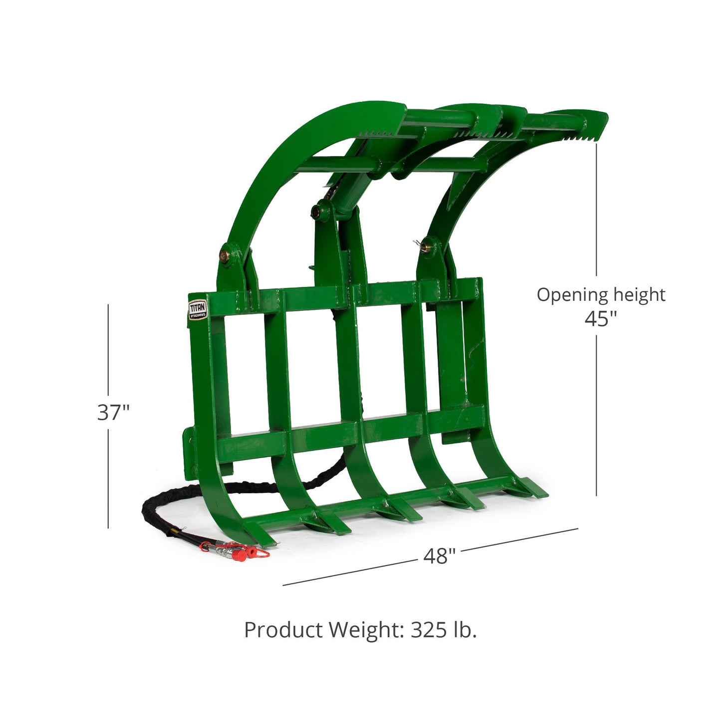 48" Economy Root Grapple Rake Fits John Deere Tractors - view 9