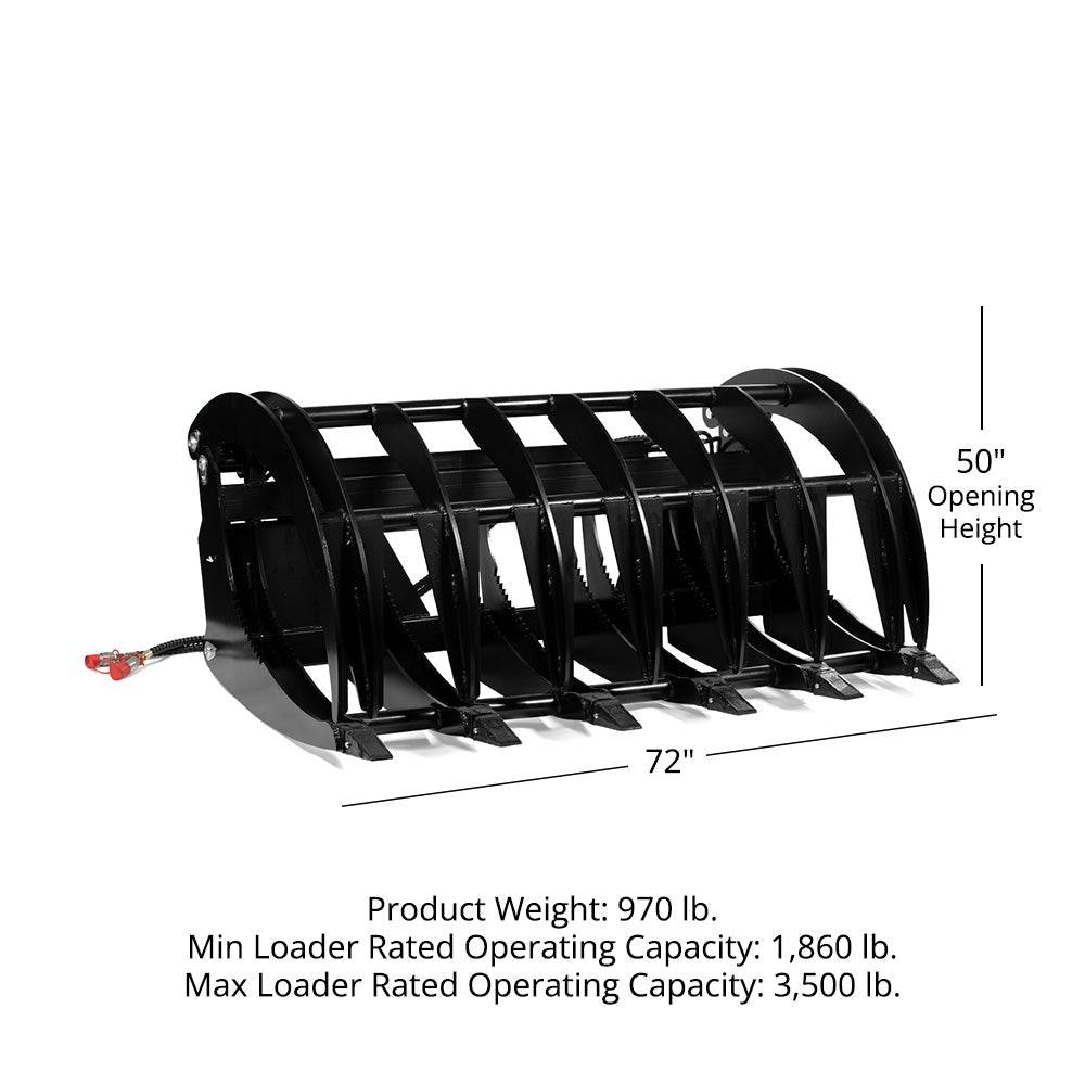 Extreme Root Grapple Rake Attachments | 72in - view 26