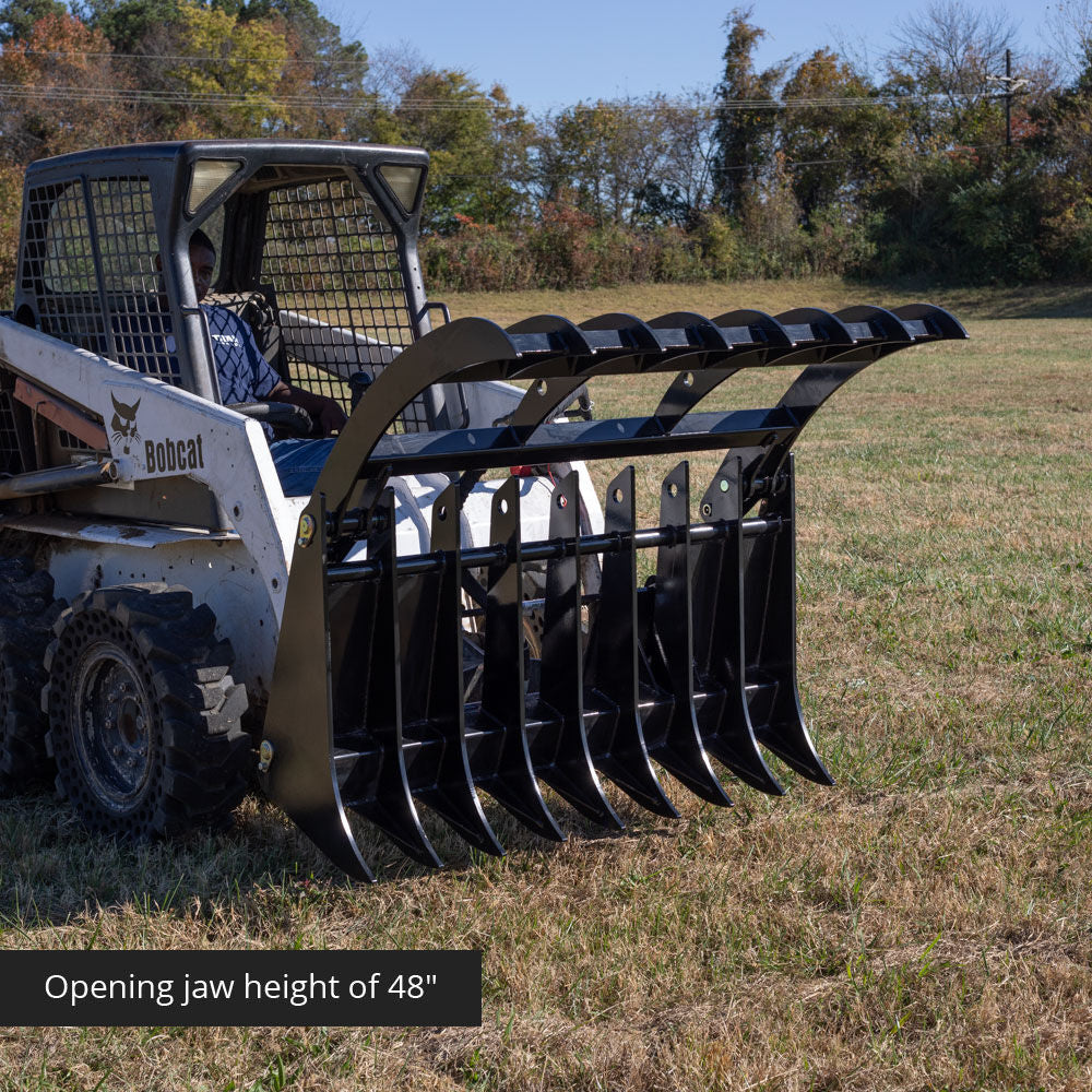 SCRATCH AND DENT - 60" Root Grapple Rake Attachment for Skid Steer V2 - FINAL SALE - view 2