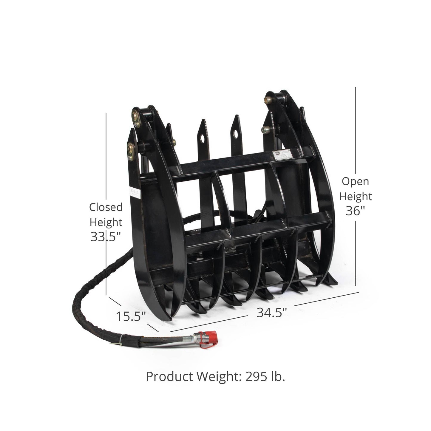 Mini Skid Steer Root Grapple Rake - view 2