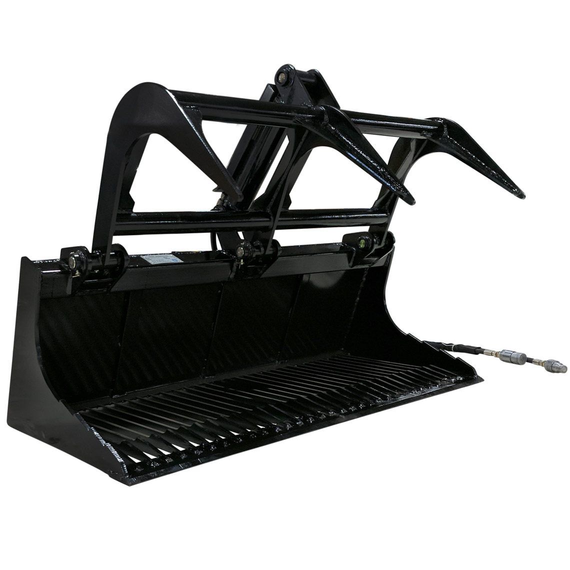 SCRATCH AND DENT - 48" Mini Skid Steer Rock Bucket Grapple Attachment - FINAL SALE - view 2