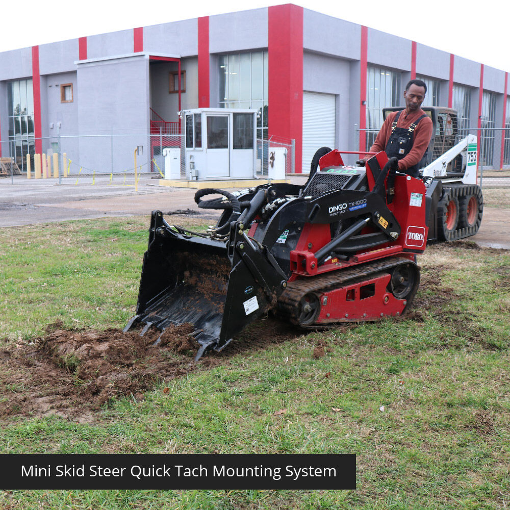 4-In-1 Combo Mini Skid Steer Bucket with Teeth | 35"