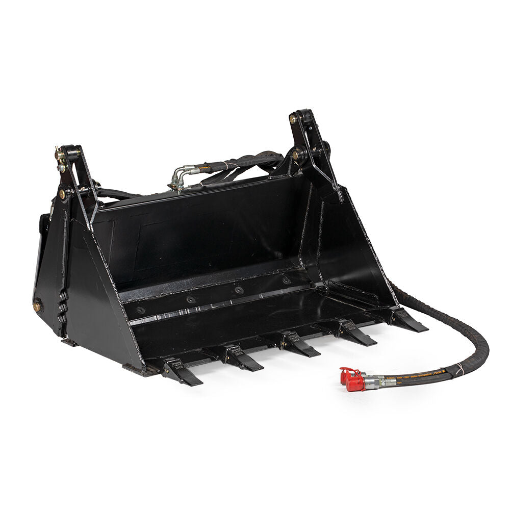 SCRATCH AND DENT - 42" 4-In-1 Combo Mini Skid Steer Bucket w/ Teeth - FINAL SALE - view 1