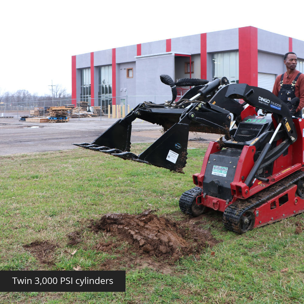 SCRATCH AND DENT - 42" 4-In-1 Combo Mini Skid Steer Bucket w/ Teeth - FINAL SALE - view 7