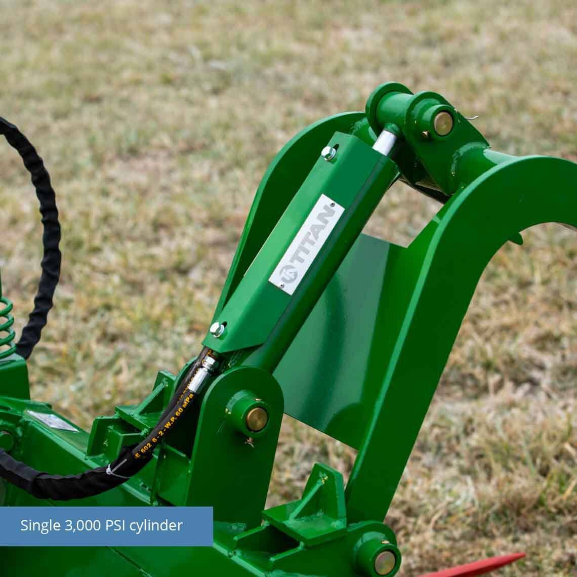 Tine Bucket Attachment with Optional Hay Bale Spears - Fits John Deere Loaders - Rake Size: 48" Frame - Spear Length: Frame Only - No Spears | 48" Frame / Frame Only - No Spears