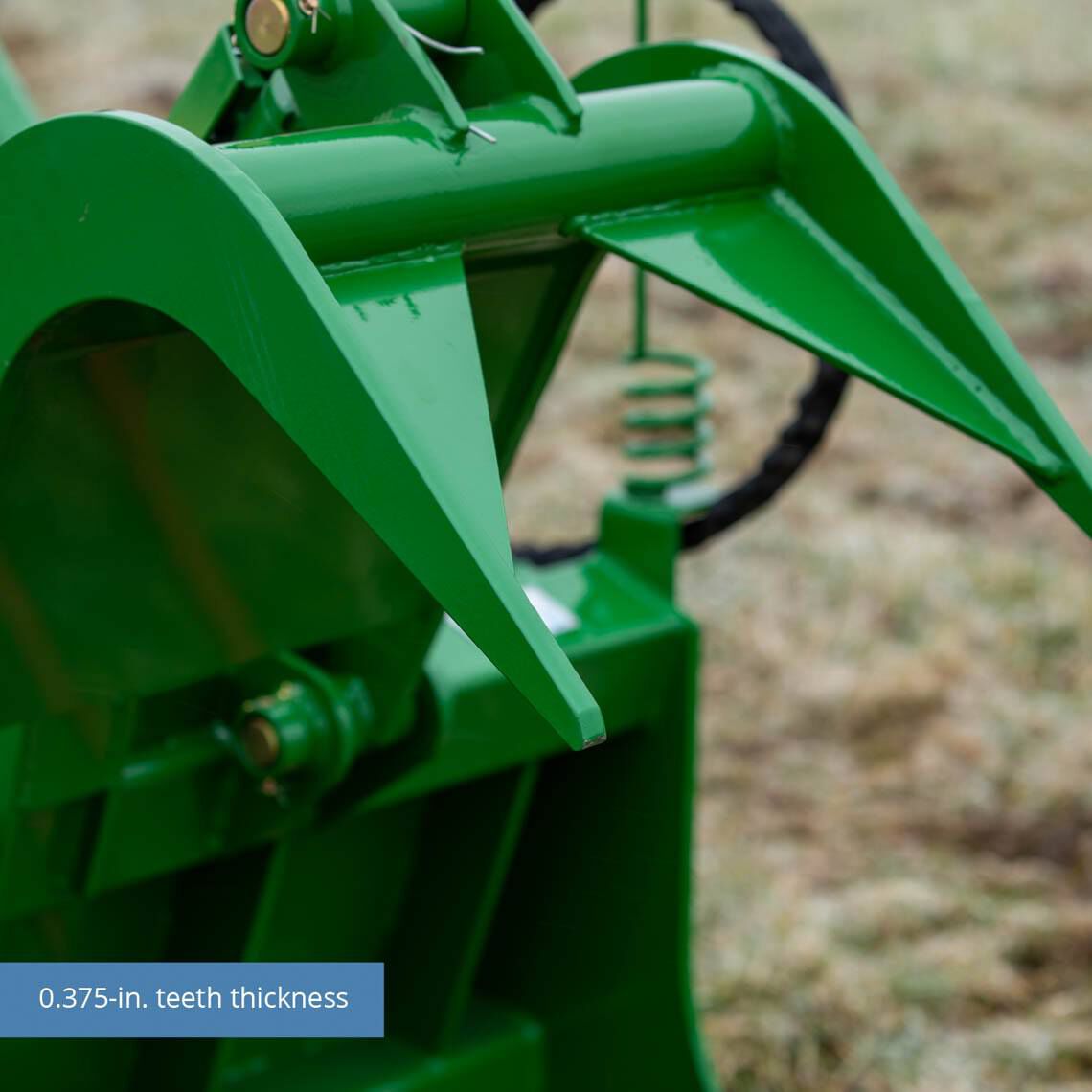 Tine Bucket Attachment with Optional Hay Bale Spears - Fits John Deere Loaders - Rake Size: 48" Frame - Spear Length: Frame Only - No Spears | 48" Frame / Frame Only - No Spears - view 7