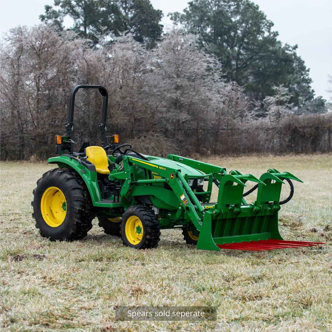 Tine Bucket Attachment with Optional Hay Bale Spears - Fits John Deere Loaders - Rake Size: 60" Frame - Spear Length: Frame Only - No Spears | 60" Frame / Frame Only - No Spears - view 15