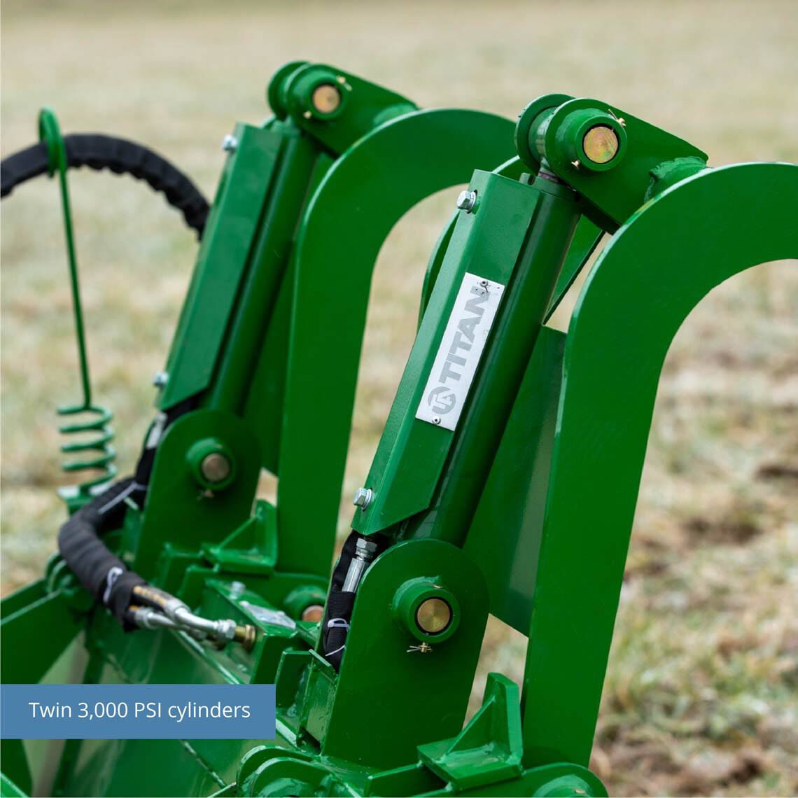 Tine Bucket Attachment with Optional Hay Bale Spears - Fits John Deere Loaders - Rake Size: 60" Frame - Spear Length: Frame Only - No Spears | 60" Frame / Frame Only - No Spears - view 19