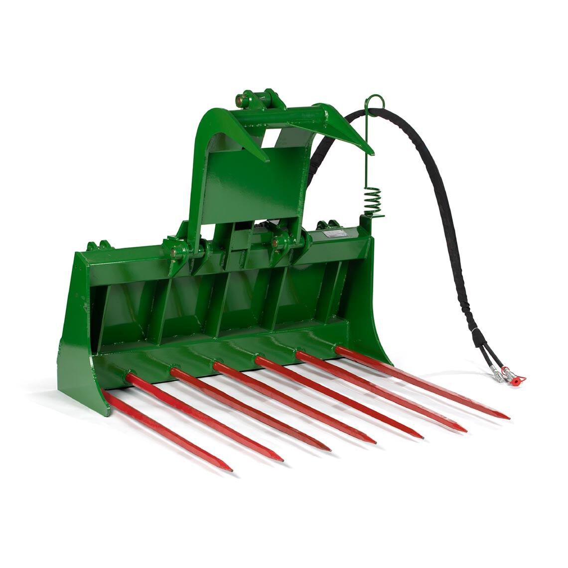 Tine Bucket Attachment with Optional Hay Bale Spears - Fits John Deere Loaders - Rake Size: 48" Frame - Spear Length: 39" | 48" Frame / 39" - view 56