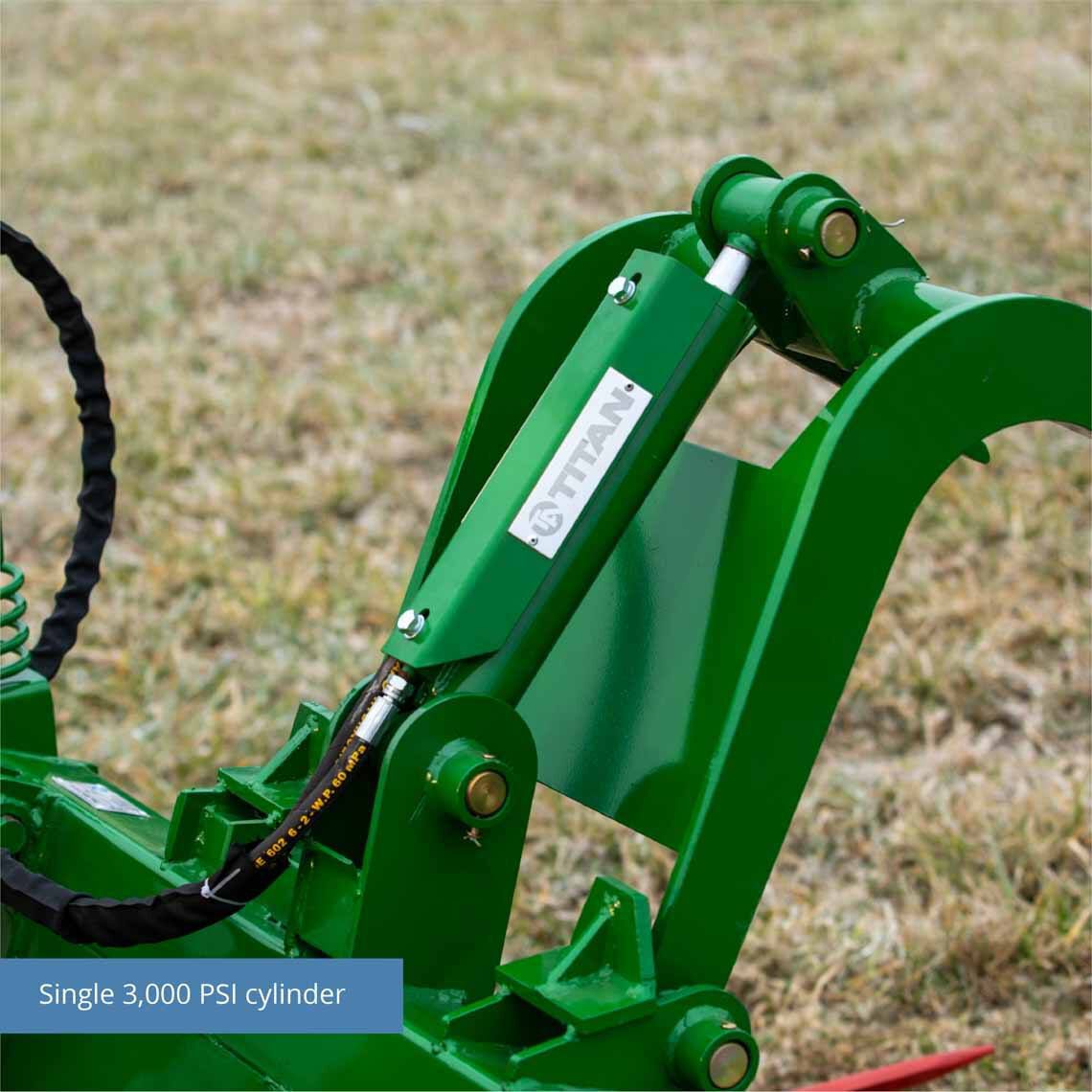 Tine Bucket Attachment with Optional Hay Bale Spears - Fits John Deere Loaders - Rake Size: 48" Frame - Spear Length: 27" | 48" Frame / 27"