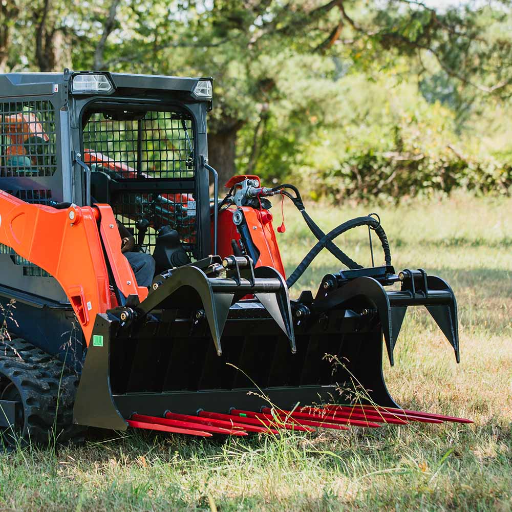 Scratch and Dent, 72" Manure Tine Grapple Bucket Attachment - view 2