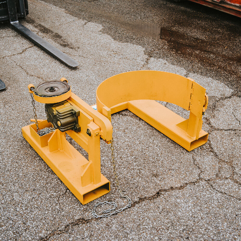 SCRATCH AND DENT - Fork Mounted Tilting 55 Gallon Drum Dumper | 800 LB Capacity - FINAL SALE - view 3