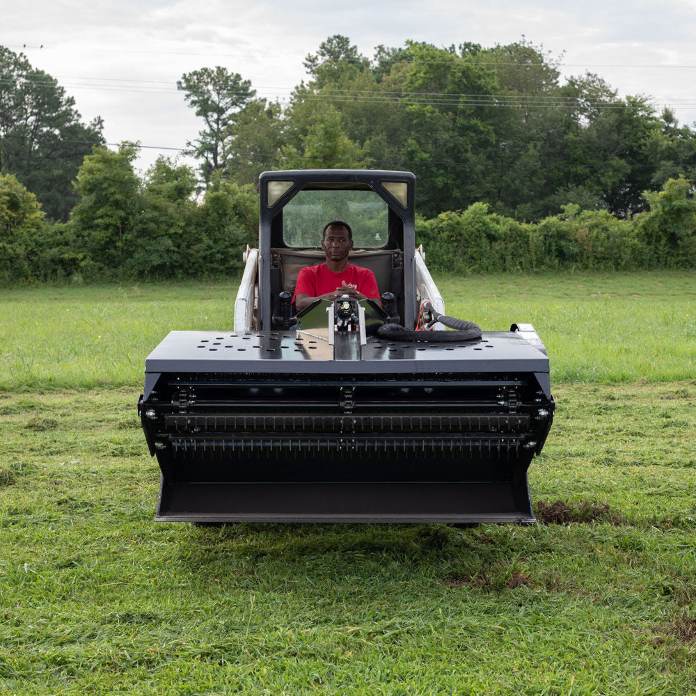 SCRATCH AND DENT - 72" Hydraulic Skid Steer Landscape Rake - FINAL SALE