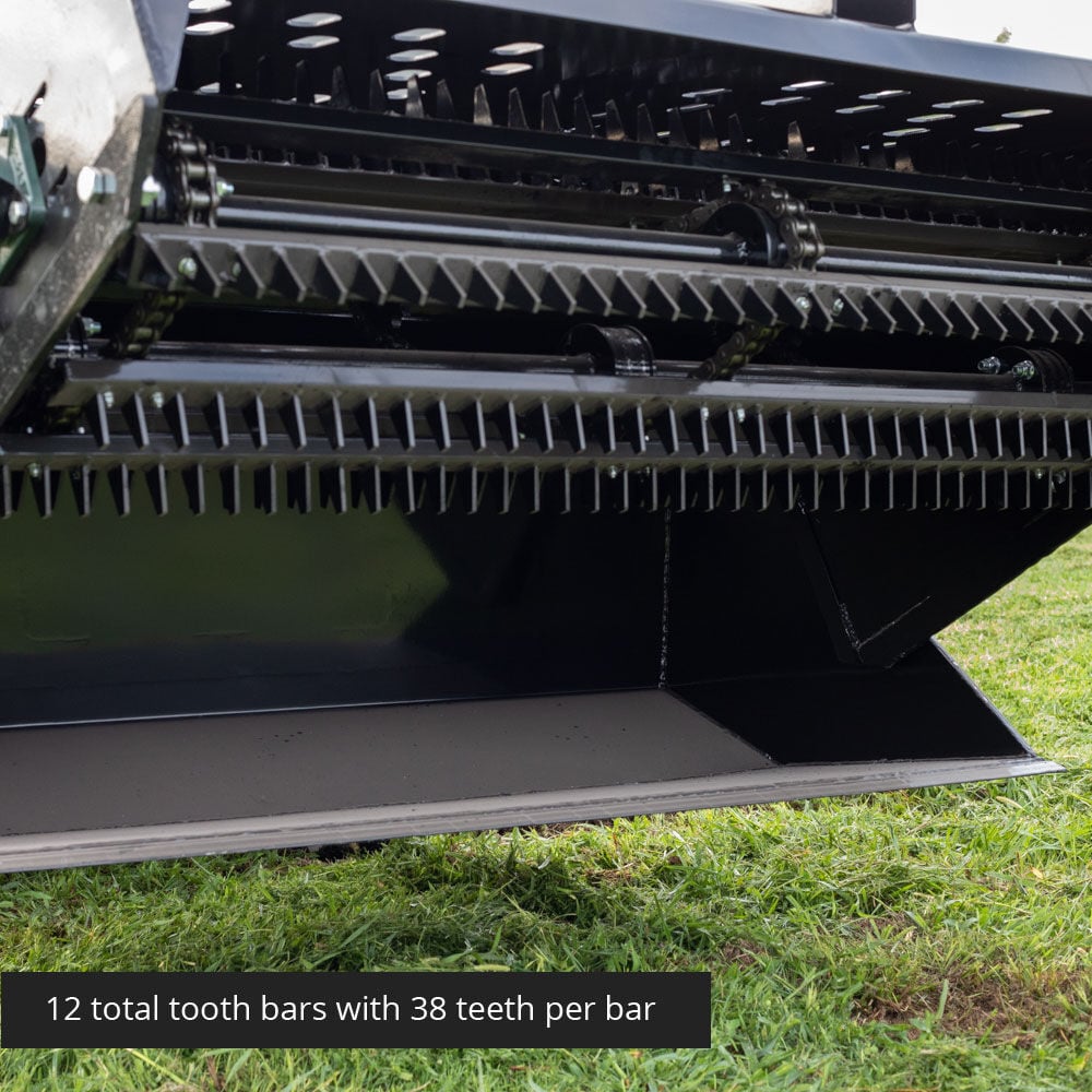 SCRATCH AND DENT - 72" Hydraulic Skid Steer Landscape Rake - FINAL SALE