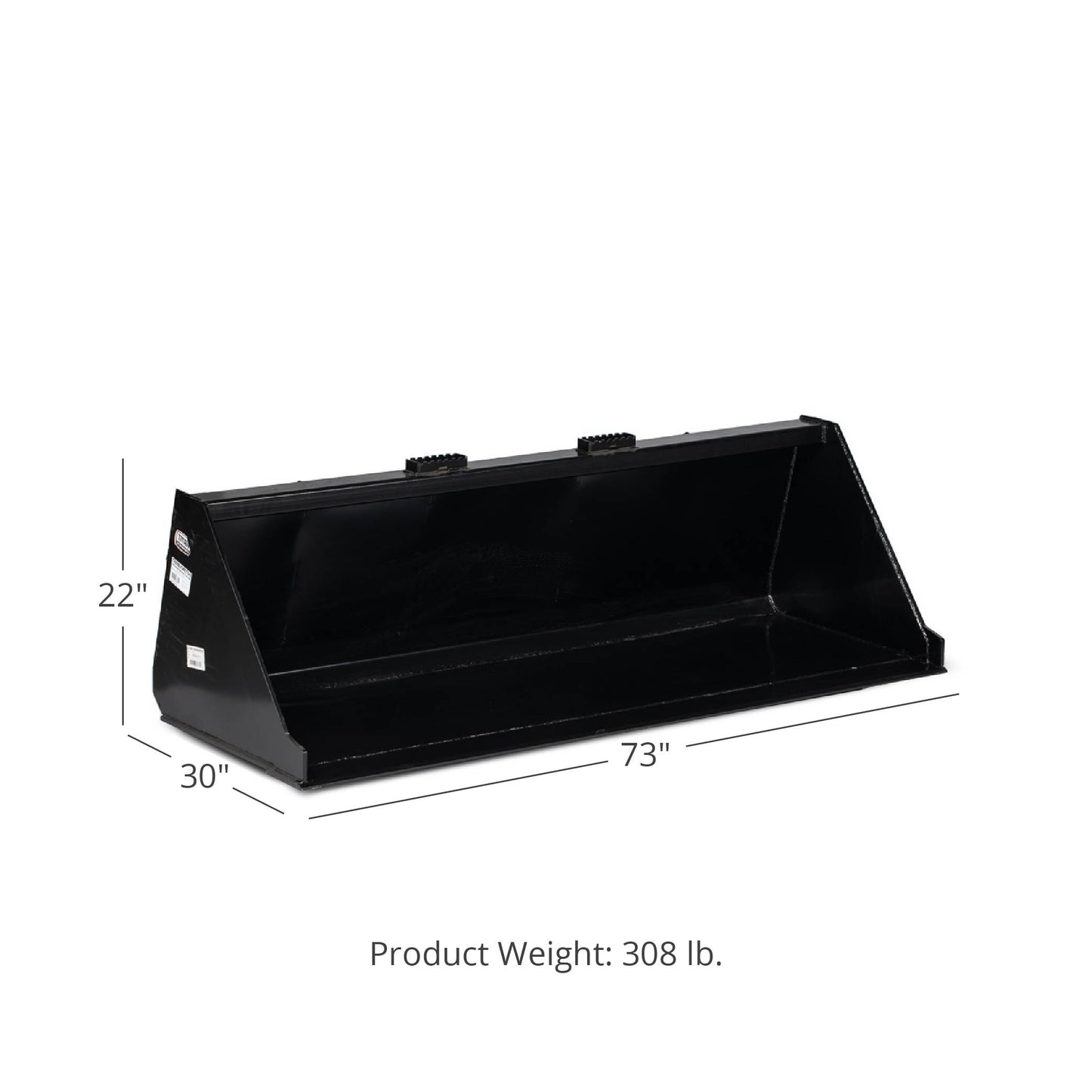 Skid Steer Bucket Attachment 1/8" Thick | 72" - view 16