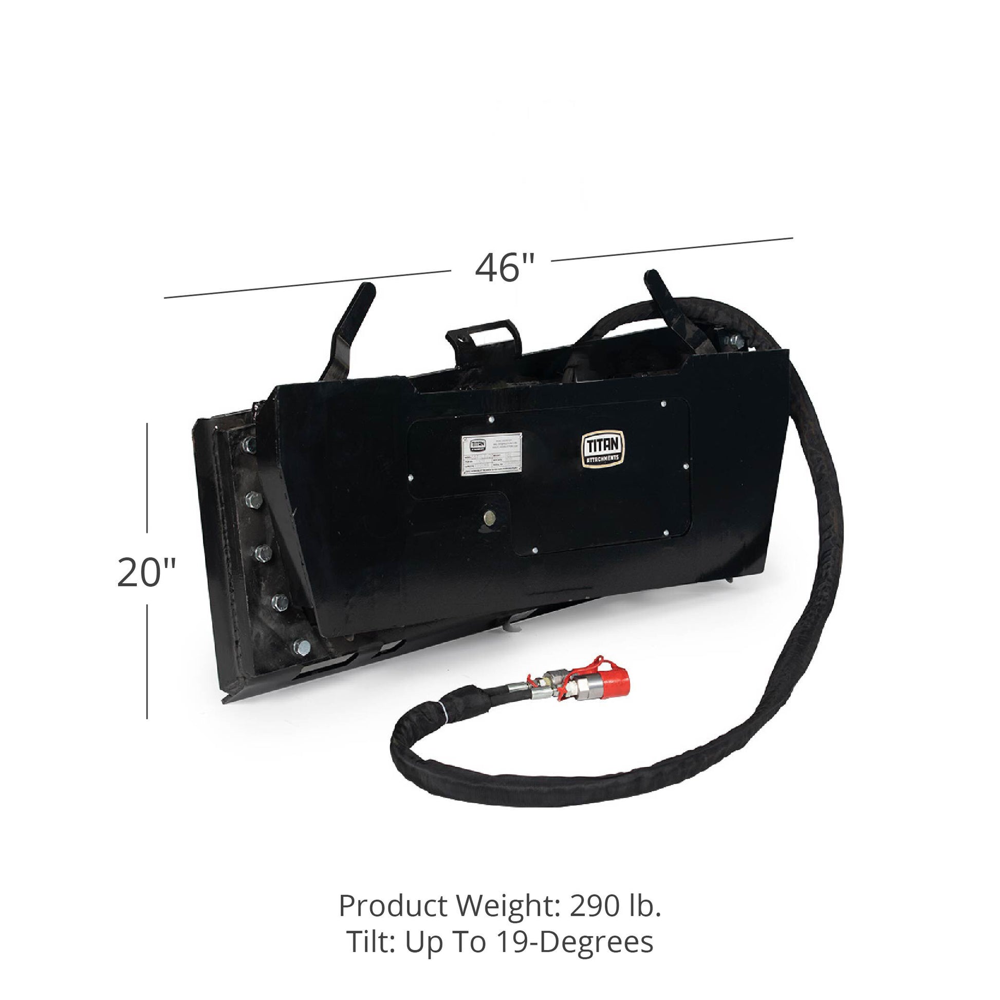 SCRATCH AND DENT - Hydraulic Tilt Mount Plate For Skid Steers