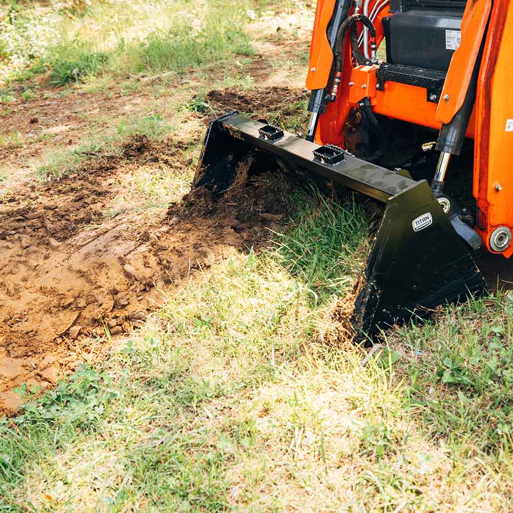 Skid Steer Dirt Bucket V2 - 3/16