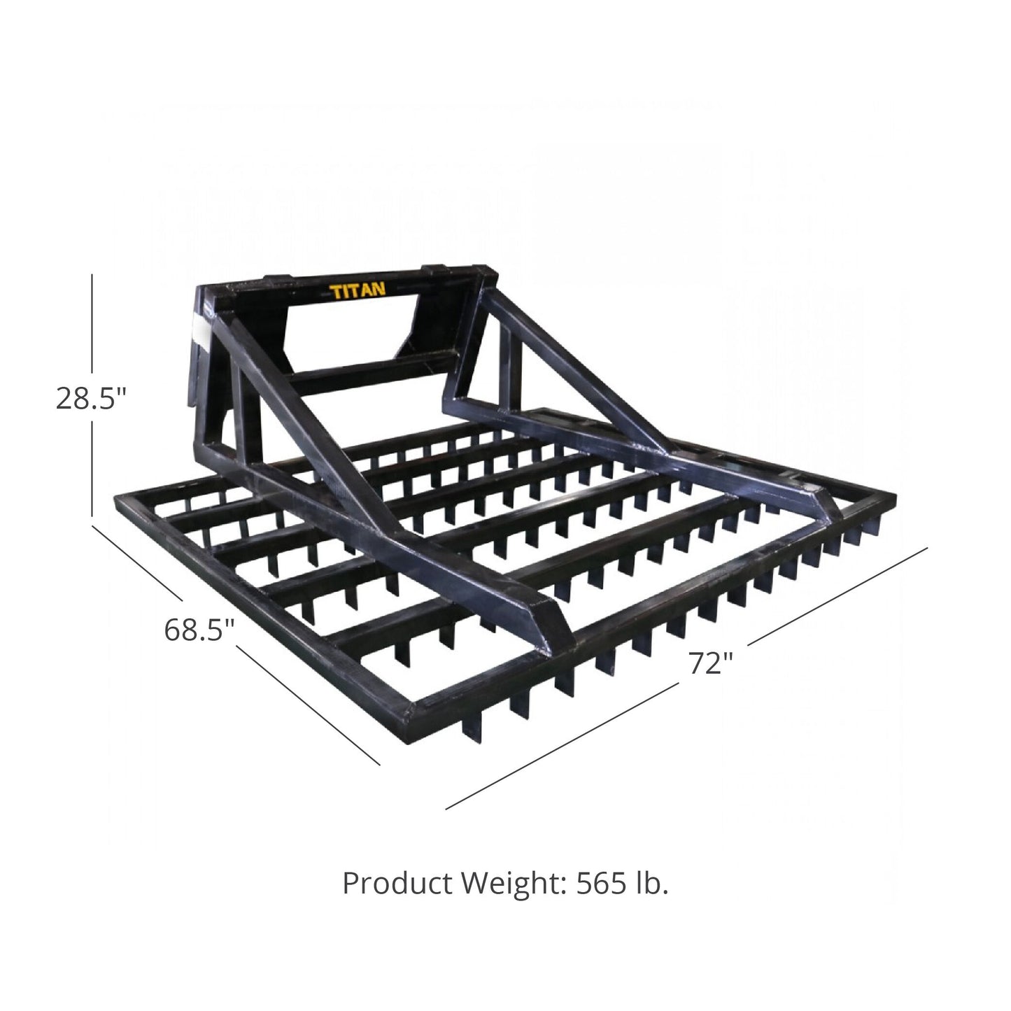 6 FT Terra Monster Dirt Grader and Leveler for Seeding - view 10