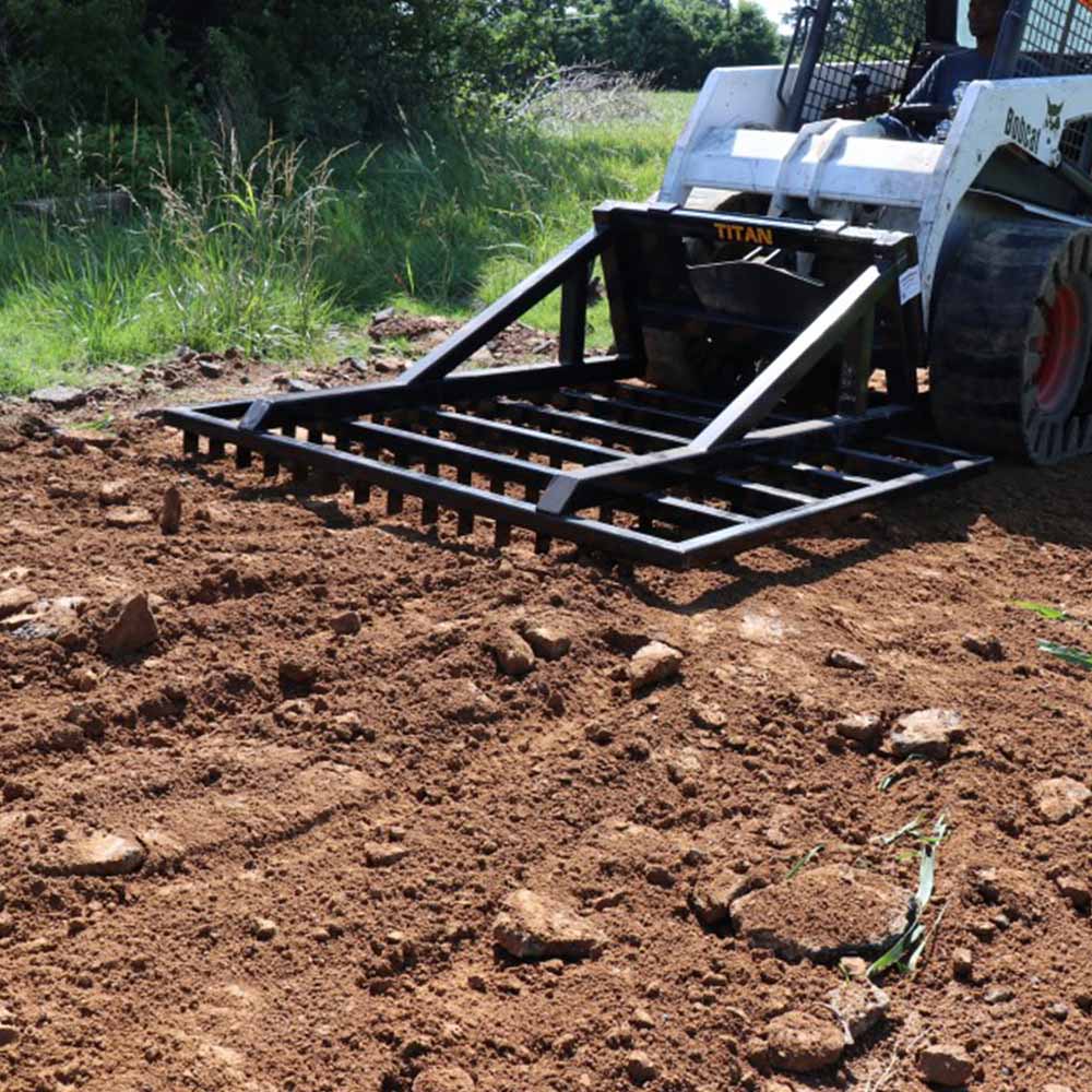 6 FT Terra Monster Dirt Grader and Leveler - Skid Steer Quick Tach