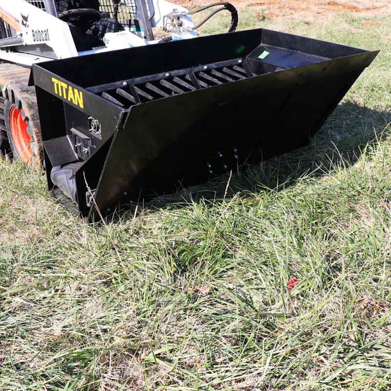 SCRATCH AND DENT - 72" Side Discharge Bucket For Sand And Mulch - FINAL SALE - view 7