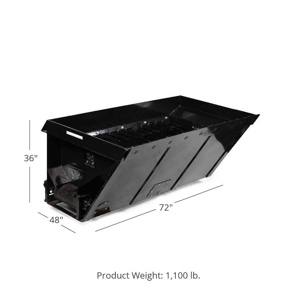 72" Side Discharge Bucket V2