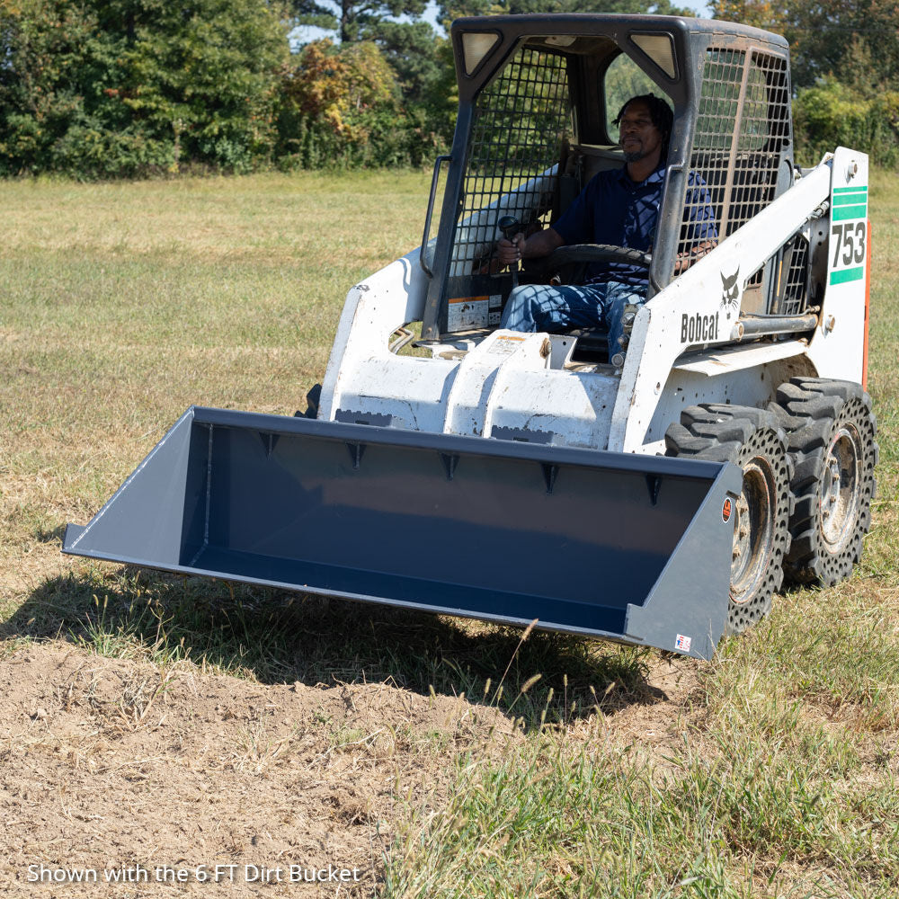 USA Made Skid Steer Dirt Bucket | 5'