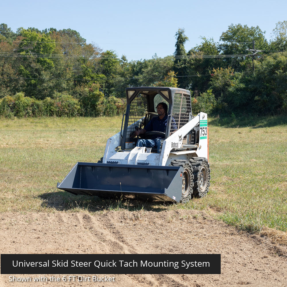 USA Made Skid Steer Dirt Bucket | 5'