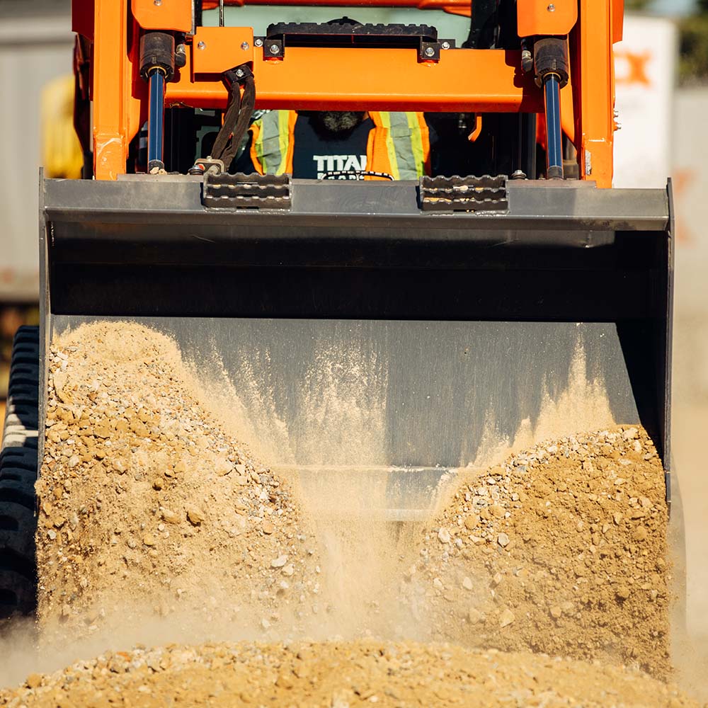 Skid Steer Dirt Bucket - Made in the USA - Low Profile Bucket ...