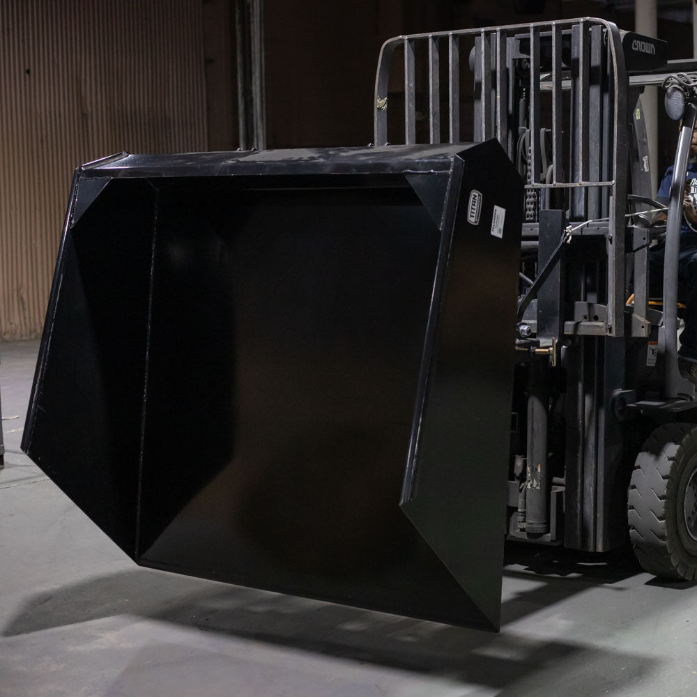 SCRATCH AND DENT - Forklift Mounted Front Loader Dump Bucket - FINAL SALE